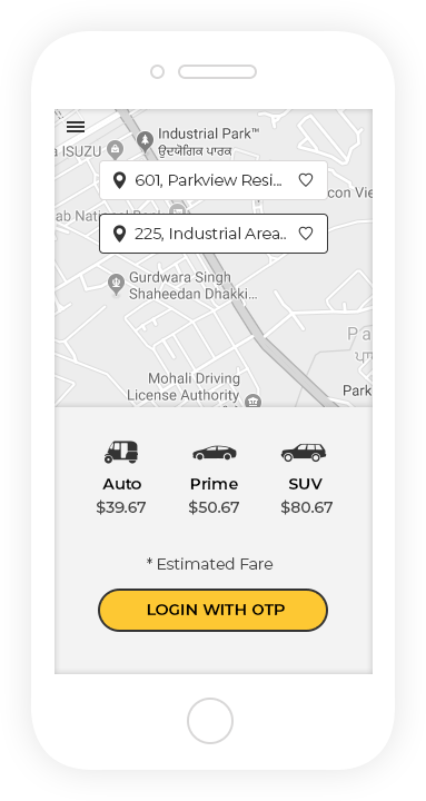 cab booking system